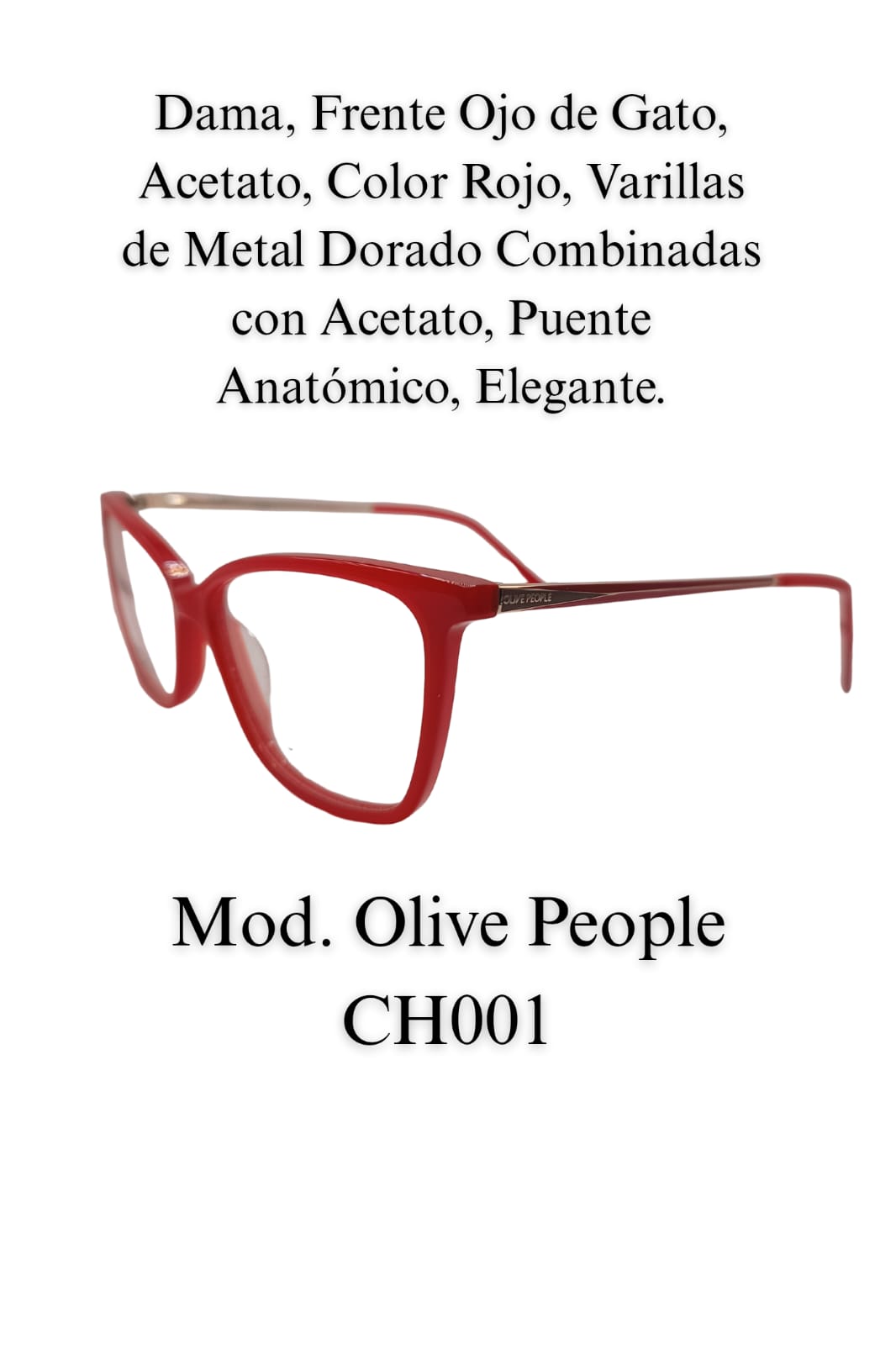 Tu Lente con Tu Graduación. Dama OLIVE CH001
