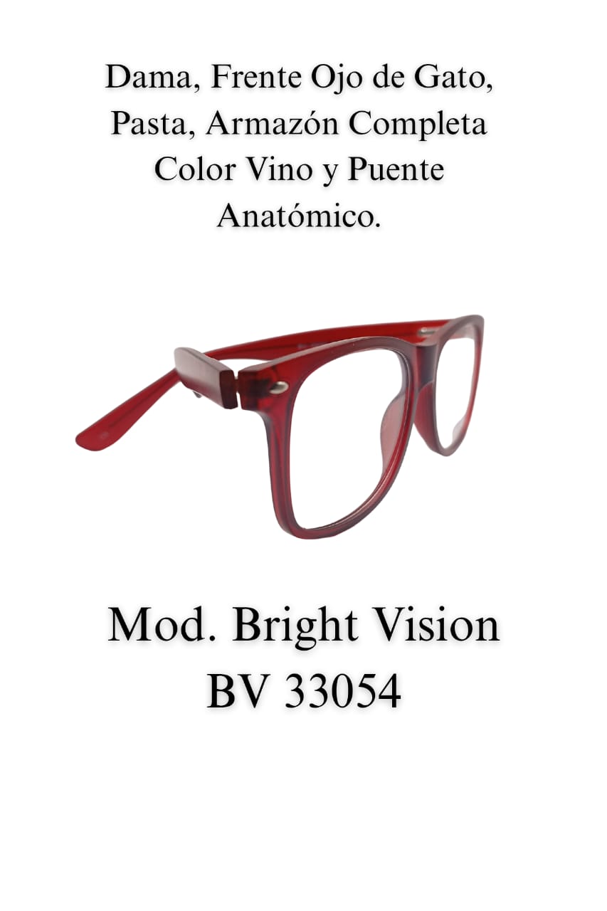 Tu Lente con Tu Graduación. Caballero BRIGHT VISION 33054