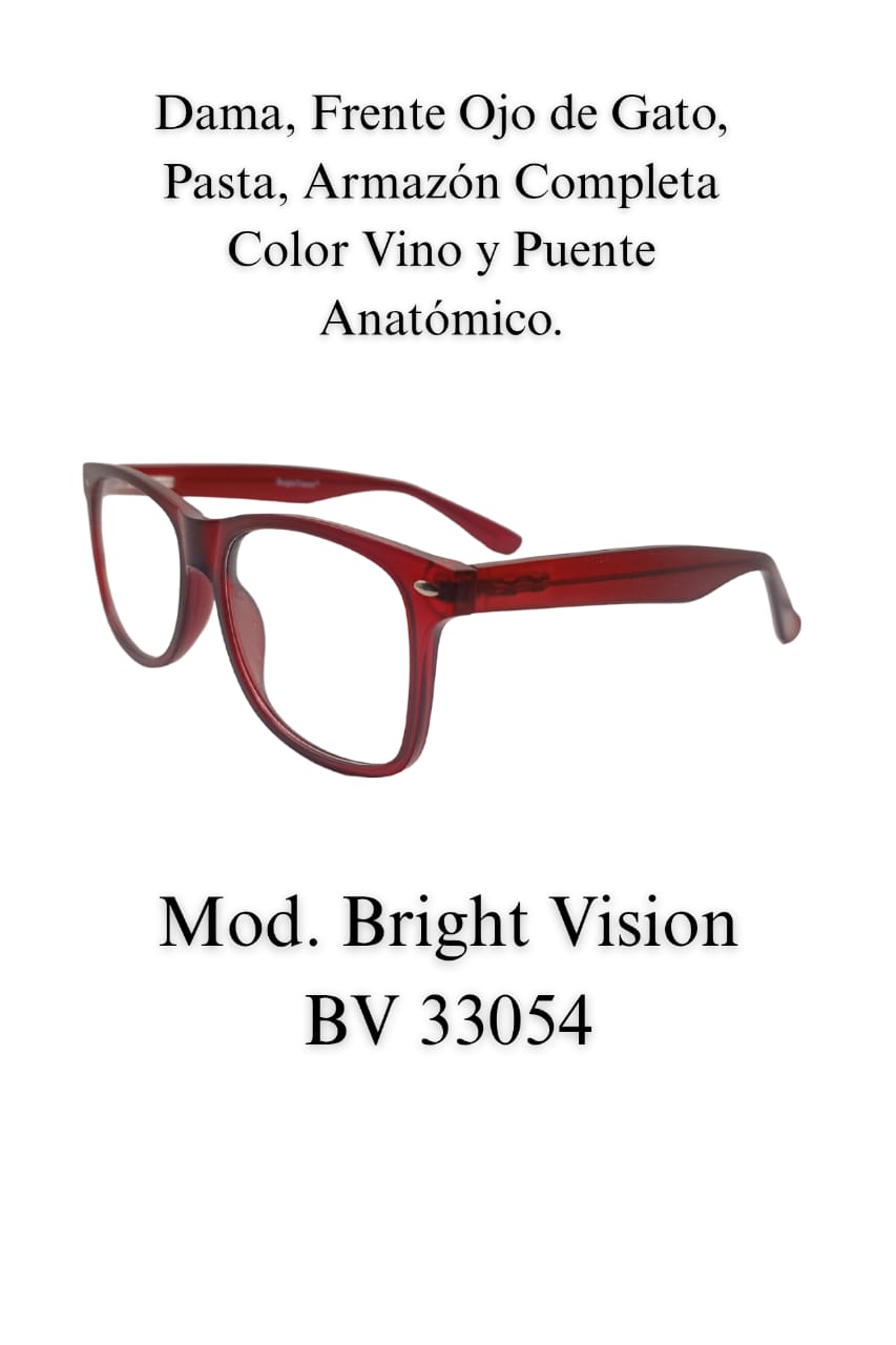 Tu Lente con Tu Graduación. Caballero BRIGHT VISION 33054
