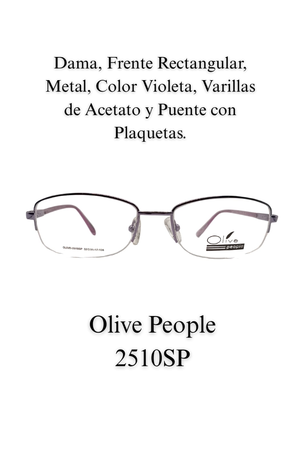 Tu Lente con Tu Graduación. Dama OLIVE 2510