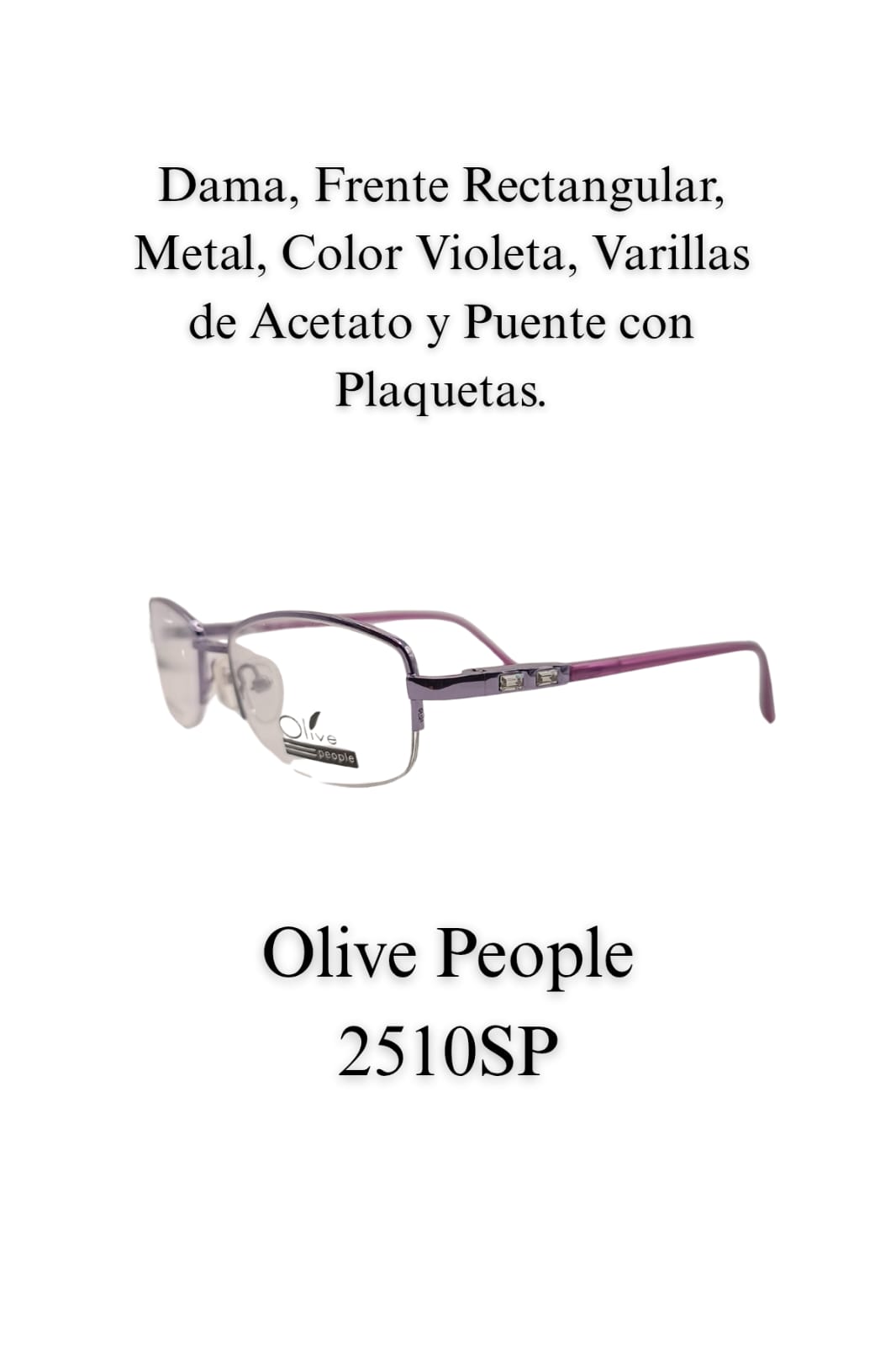 Tu Lente con Tu Graduación. Dama OLIVE 2510