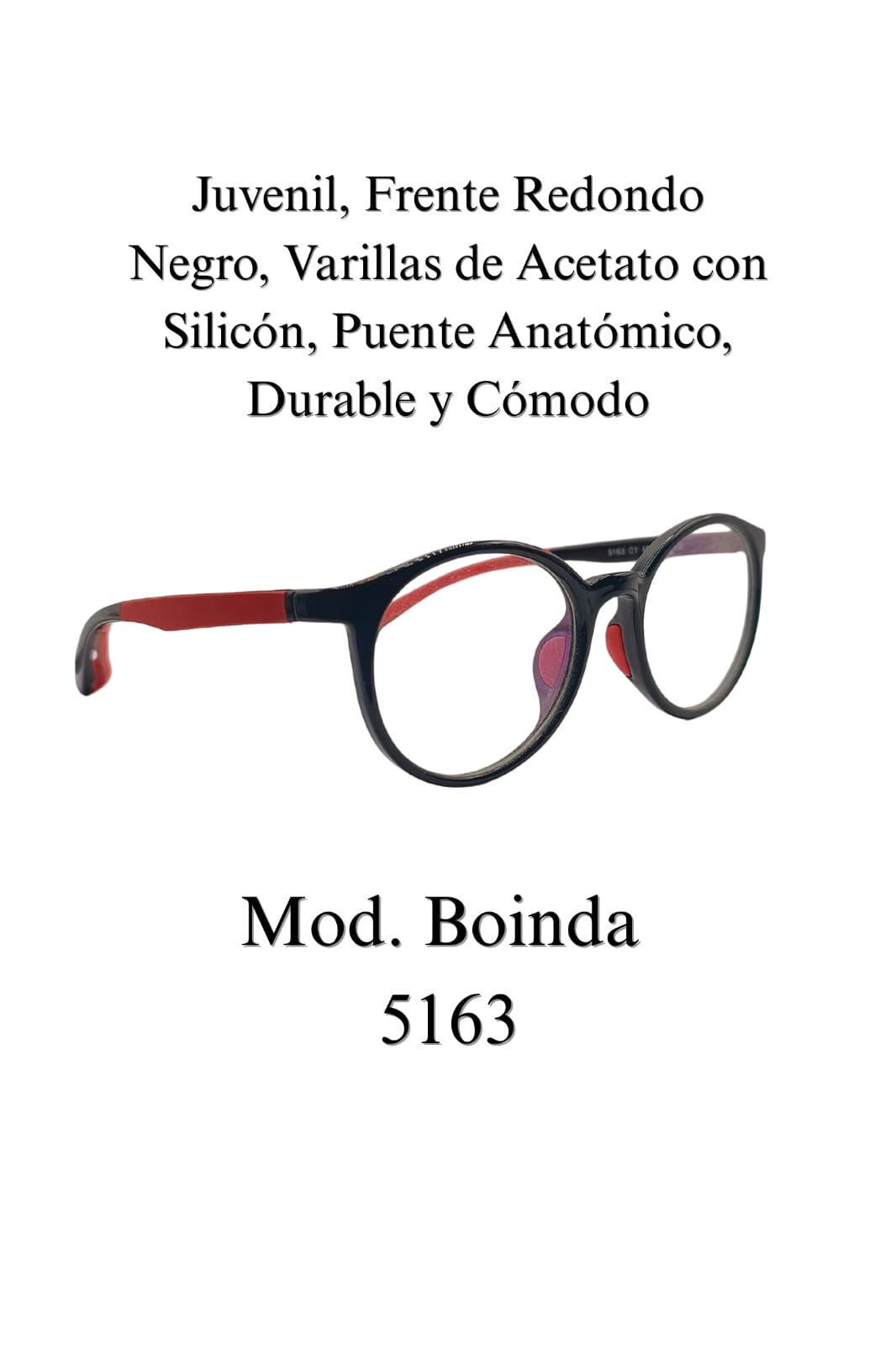 Lente Juvenil, Ligero y Cómodo. Unisex BOINDA 5163