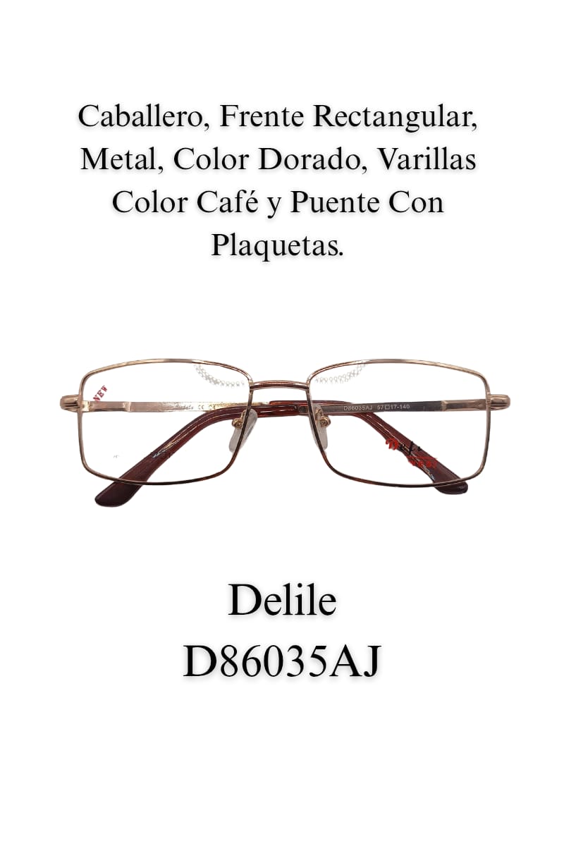 Ligero, Resistente, Calidad, Lente Caballero DELILE D86