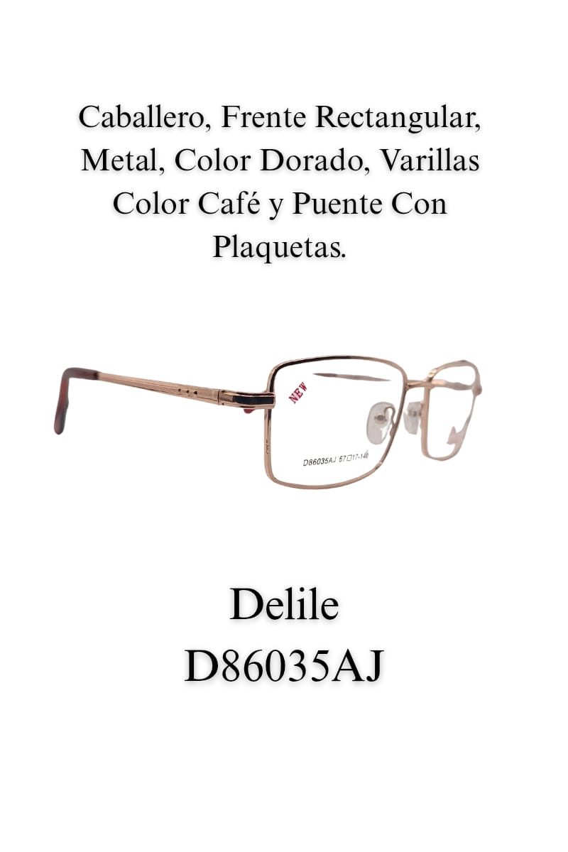 Ligero, Resistente, Calidad, Lente Caballero DELILE D86