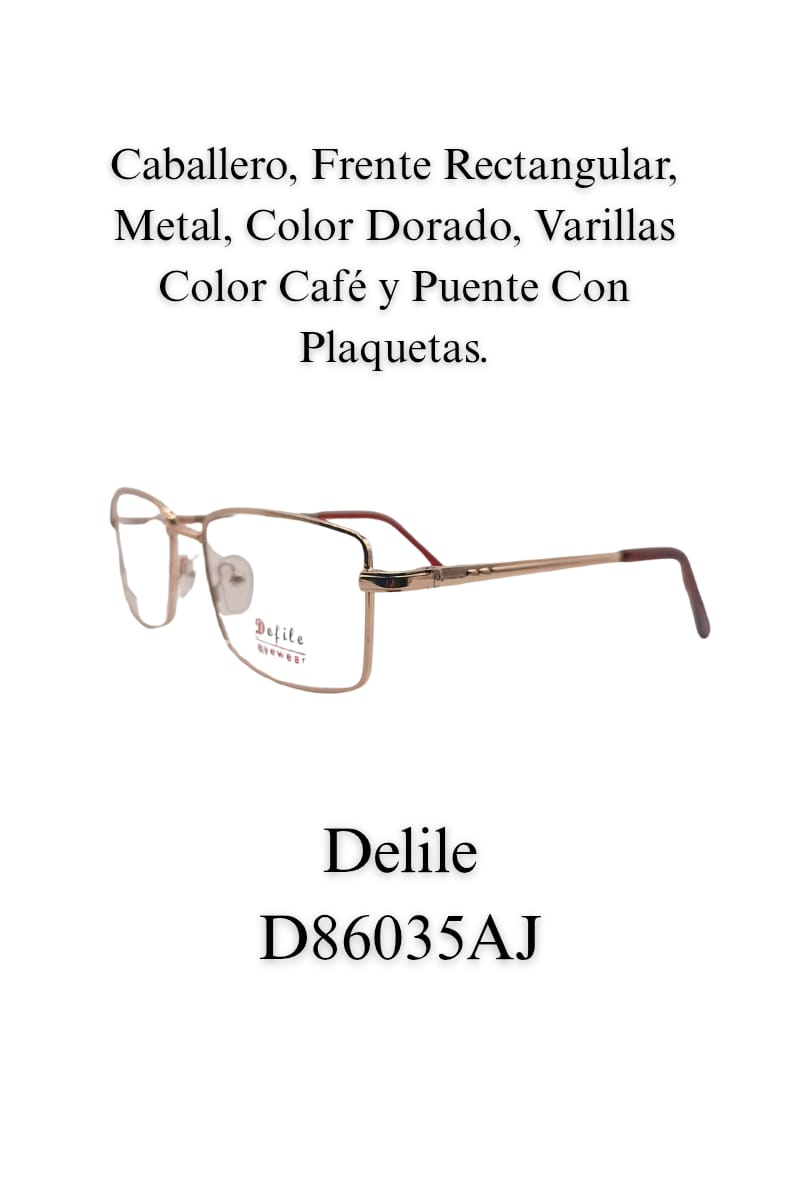Ligero, Resistente, Calidad, Lente Caballero DELILE D86