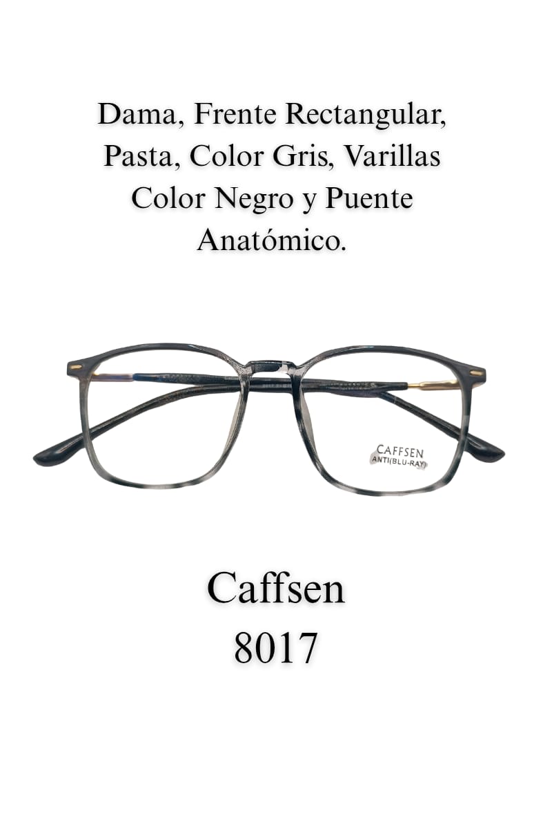 Elegante, Gris, Discreto, Comodo. Dama. Lente, CAFFSEN 8017