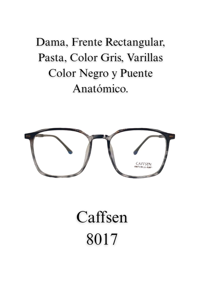 Elegante, Gris, Discreto, Comodo. Dama. Lente, CAFFSEN 8017