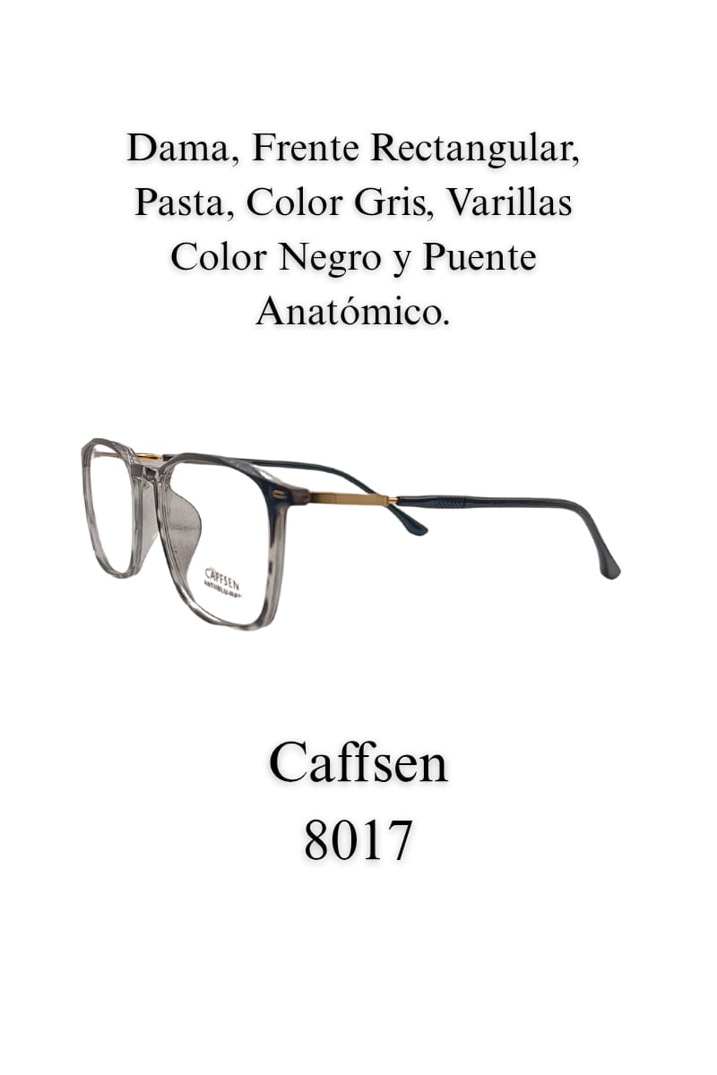 Elegante, Gris, Discreto, Comodo. Dama. Lente, CAFFSEN 8017