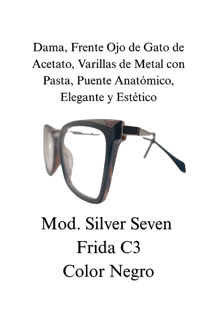Lente  exquisito y elegante. Dama SILVER SEVEN