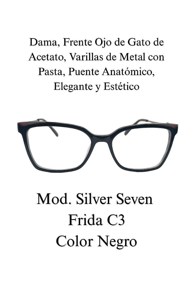 Lente  exquisito y elegante. Dama SILVER SEVEN