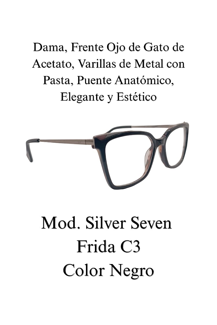 Lente  exquisito y elegante. Dama SILVER SEVEN