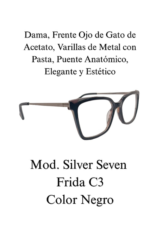 Lente  exquisito y elegante. Dama SILVER SEVEN