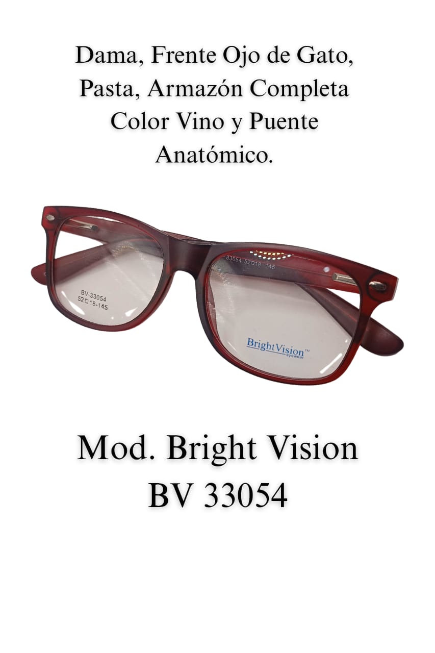Tu Lente con Tu Graduación.    Caballero BRIGHT VISION 33054