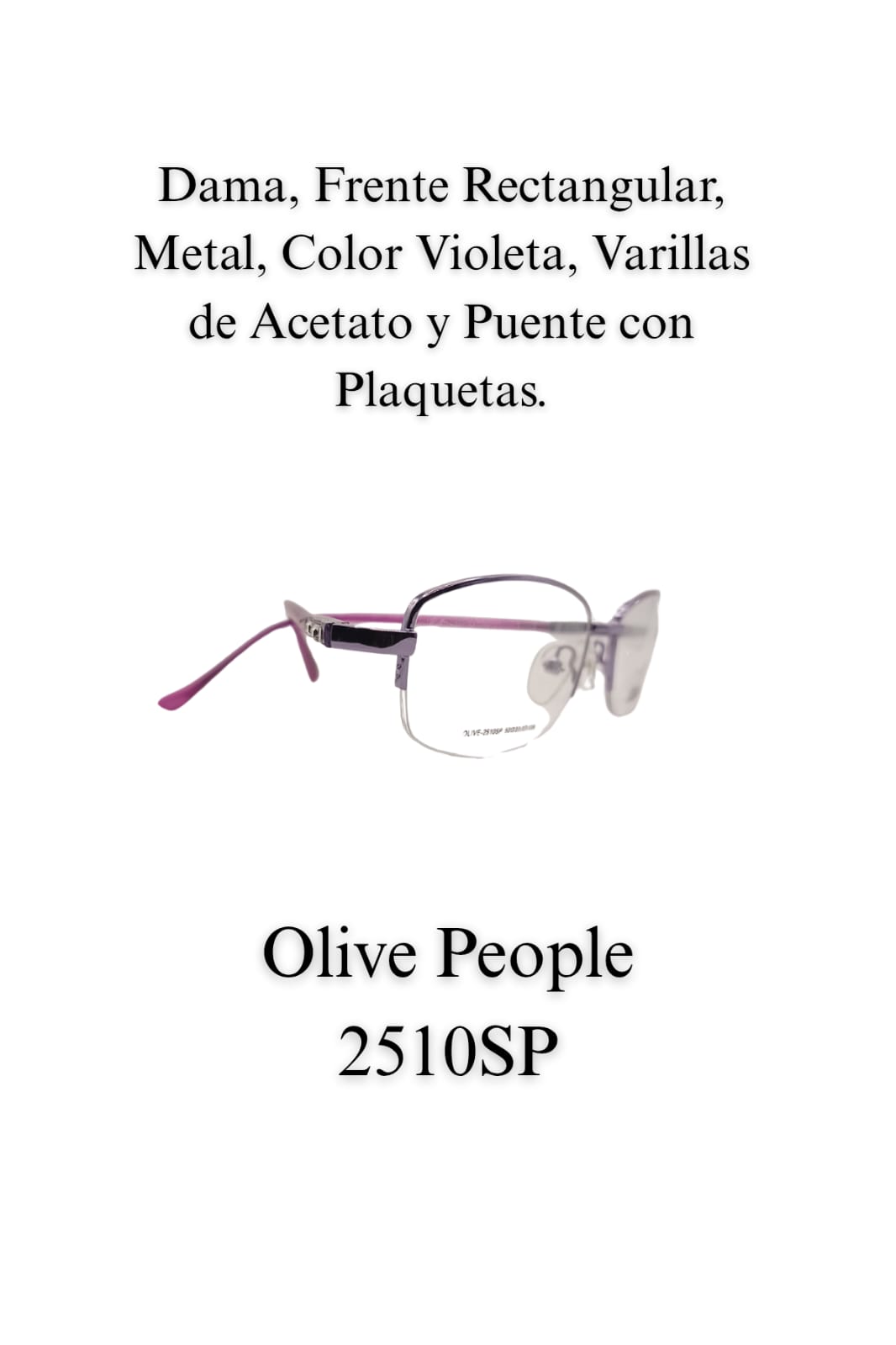 Tu Lente con Tu Graduación.   Dama  OLIVE 2510