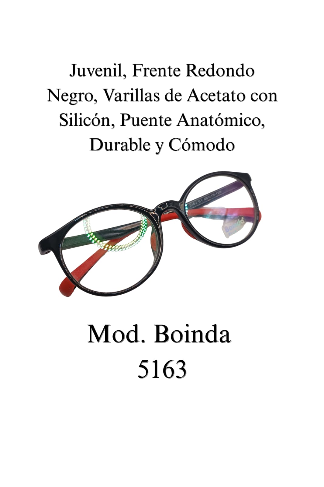Lente Juvenil, Ligero y Cómodo.  Unisex BOINDA 5163