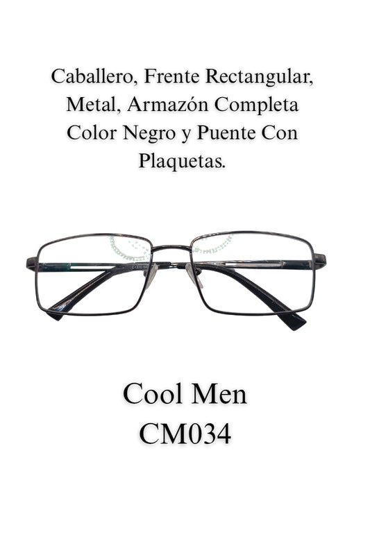 Cómodidad Nasal y durabilidad. Lente  Caballero COOL MEN 034
