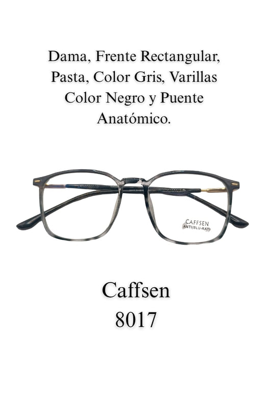 Elegante, Gris, Discreto, Comodo. Dama. Lente, CAFFSEN 8017